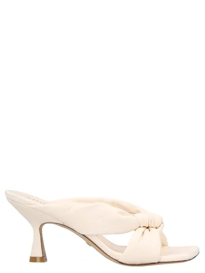 Stuart Weitzman Hotel Sandals In White