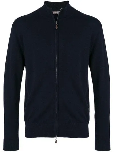 N•peal 'knightsbridge' Pullover Mit Reissverschluss In Blue