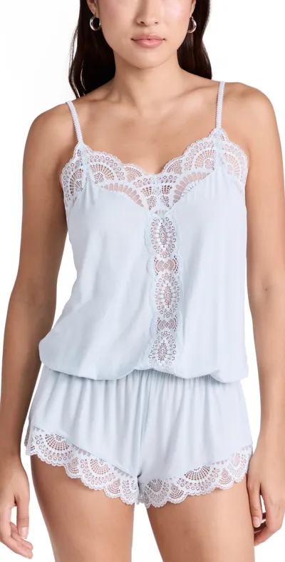 Eberjey Mariana Dreamer Romper In Ice Blue