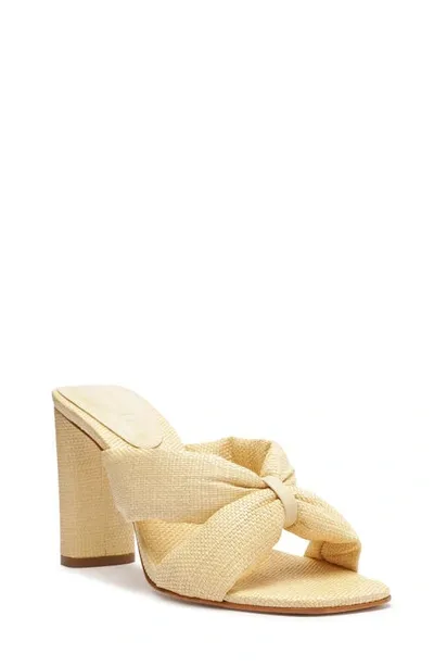 Schutz Fairy High Sandal In Natural/eggshell