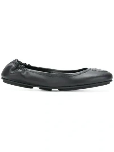 Ferragamo Vignola Ballerina Shoes In Black