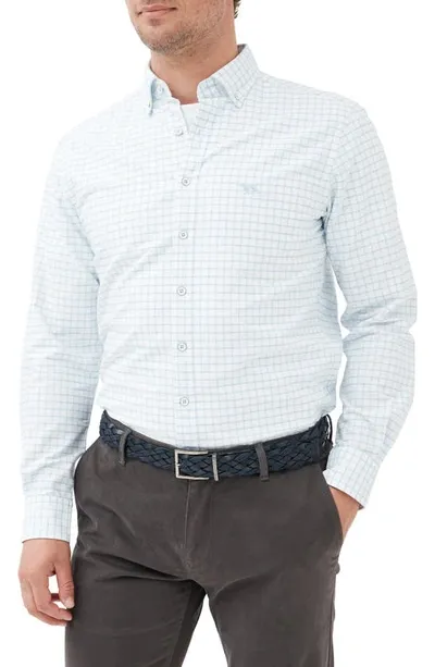 Rodd & Gunn Gunn Check Oxford Button-down Shirt In Cornflower