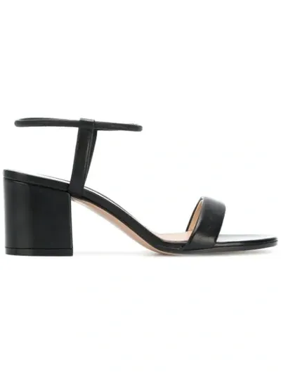 Gianvito Rossi Nadia Leather Block-heel Sandals In Black