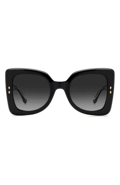 Isabel Marant The New 52mm Gradient Square Sunglasses In Black Grey