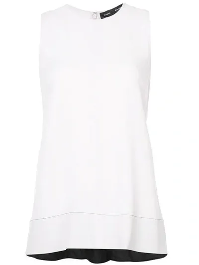 Proenza Schouler Sleeveless Flared Top In White