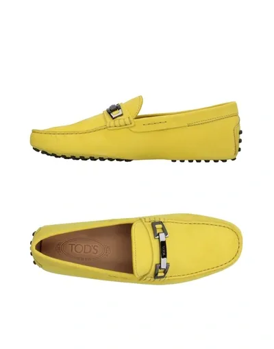 Tod's Loafers In Yellow