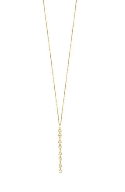 Bony Levy Maya Diamond Linear Drop Necklace In 18k Yellow Gold