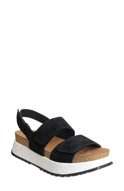 Otbt Wandering Platform Sandals In Black