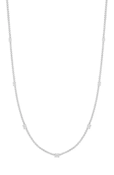 Bony Levy Audrey Diamond Tennis Necklace In 18k White Gold