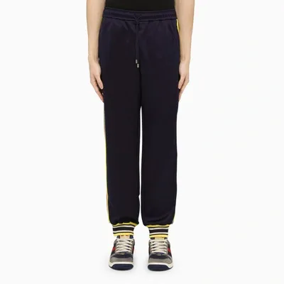 Gucci Blue Trousers In Technical Fabric