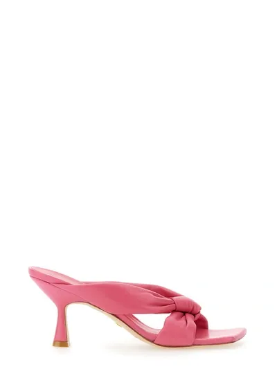 Stuart Weitzman Sandal With Bow In Fuchsia