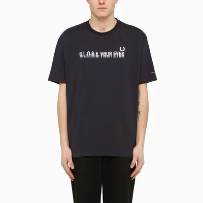 Raf Simons T-shirt Crew-neck Short Sleeve In Navy