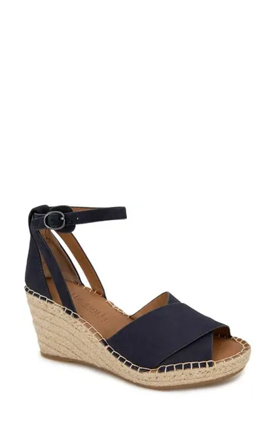 Gentle Souls Signature Charli X Wedge Sandal In Navy