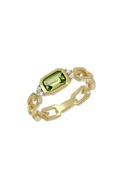 Bony Levy Iris Peridot Ring In 18k Yellow Gold