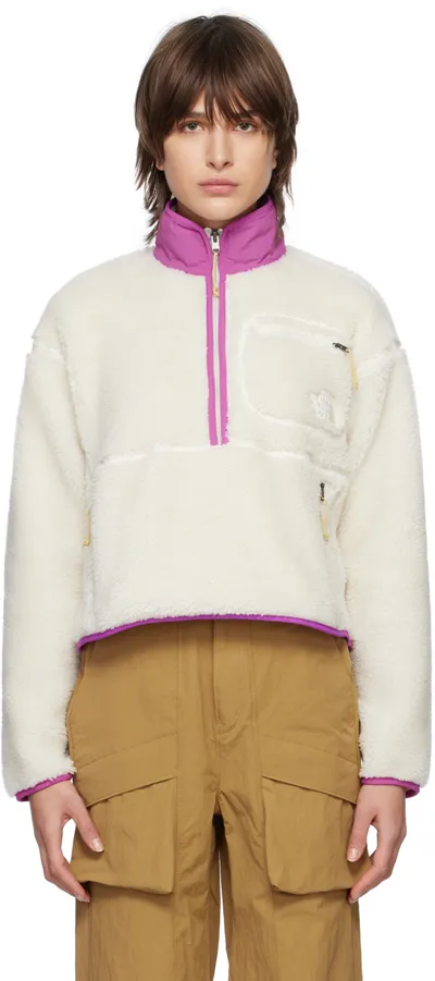 The North Face White Extreme Pile Sweatshirt