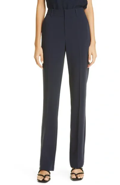 Cinq À Sept Kerry Flat Front Pants In Navy