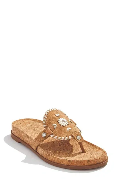 Jack Rogers Collins Casual Sandal In Cork/platinum