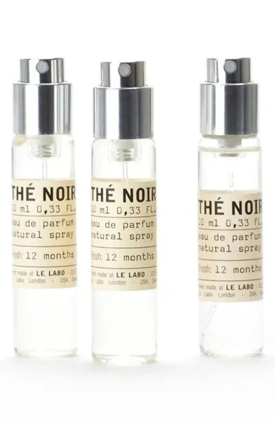 Le Labo Womens Thé Noir 29 Eau De Parfum Travel Tube Refills 3x10ml