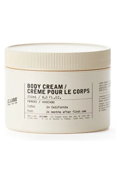 Le Labo Hinoki Body Cream 250ml In Colorless