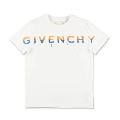 Givenchy Kids' White T-shirt Boy In Bianco