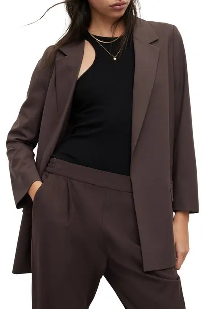 Allsaints Aleida Blazer In Warm Cacao