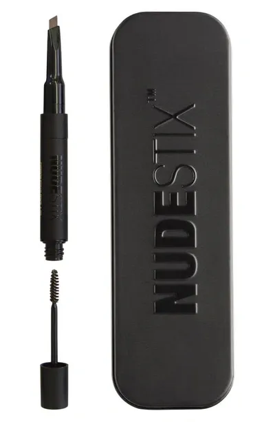 Nudestix Eyebrow Stylus Pencil & Gel Ash Brown Pencil 0.007 oz/ Gel 0.084 oz