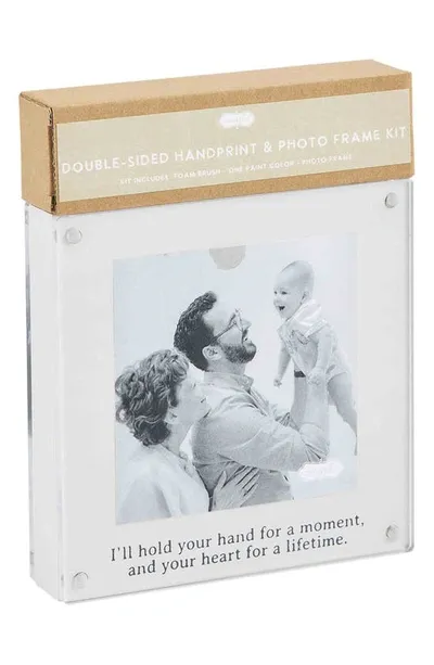 Mud Pie Kids' Baby Handprint Photo Frame Kit In White