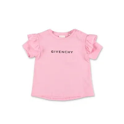 Givenchy Kids'  T-shirt Rosa In Jersey Di Cotone Baby Girl