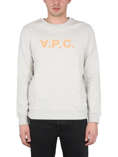 Apc Sweatshirt With V.p.c Logo In White