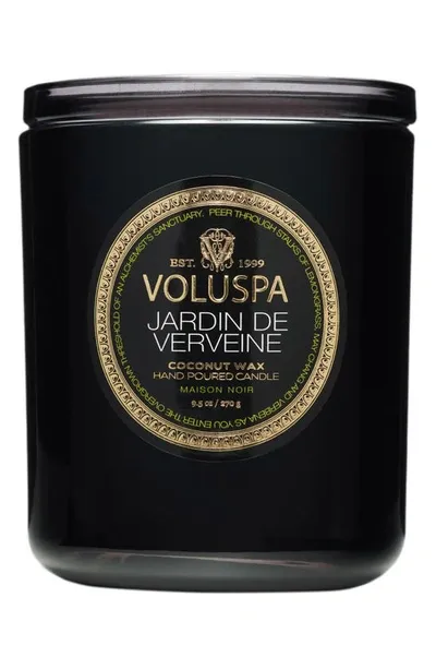 Voluspa Maison Jardin De Verveine Candle In Black Tones