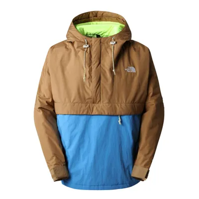 The North Face 78 Low-fi Hi-tek Windjammer Embroidered Ripstop And Shell Hooded Jacket In Utility Brown Supersonic Blue