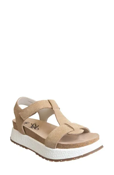 Otbt Mend Platform Sandal In Beige