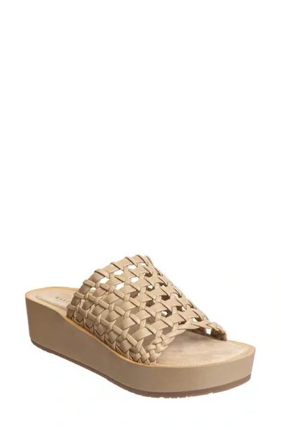 Naked Feet Cyprus Platform Sandal In Gold