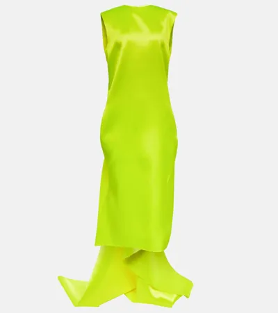 Sportmax Aedi Midi Dress In 001 Bright Yellow