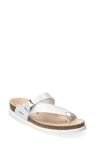 Mephisto Helen Toe Loop Sandal In Silver Condor 70068