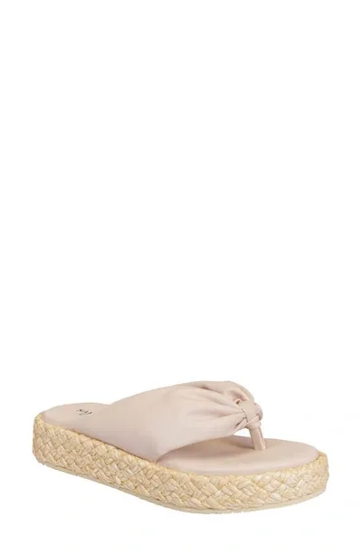 Naked Feet Costa Platform Flip Flop In Rosette