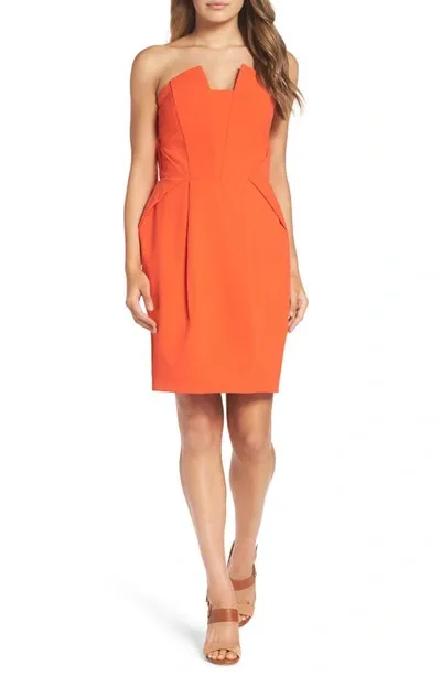 Adelyn Rae Rosalyn Sheath Dress In Orange