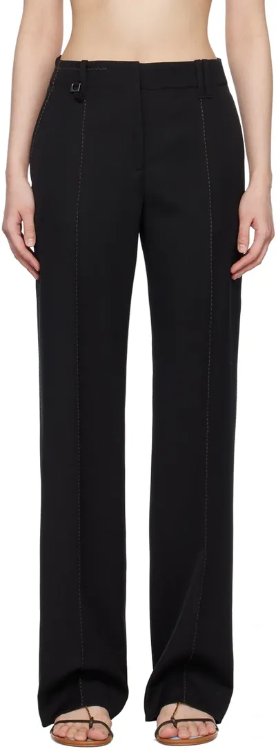 Jacquemus Le Pantalon Feijoa In Black