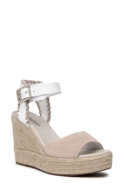 Nerogiardini Wedge Espadrille Sandal In Light/pastel Pink