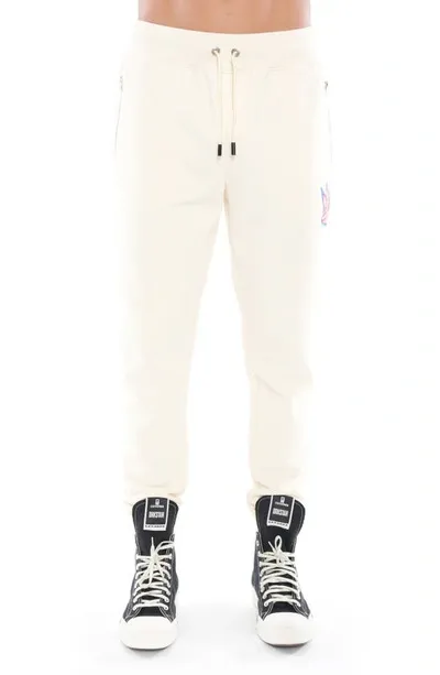 Cult Of Individuality Cotton French Terry Sweatpants In Winter White