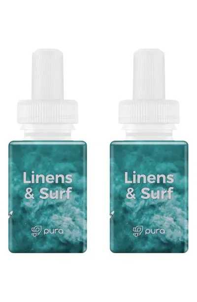 Pura 2-pack Diffuser Fragrance Refills In Linens And Surf