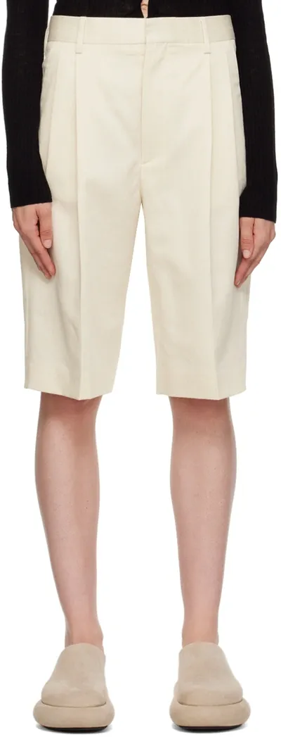 Filippa K Pleated Tailored Shorts In Neutrals