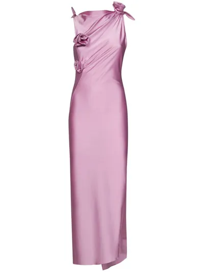 Coperni Rosette Gown In Pink