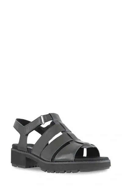 Munro Marley Fisherman Sandal In Black