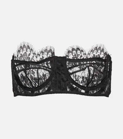 Dolce & Gabbana Lace Bra In Black