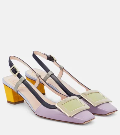 Roger Vivier Belle Vivier Patent Pumps In Multicolor