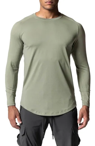 Asrv Nano Mesh Established Long Sleeve In Sage