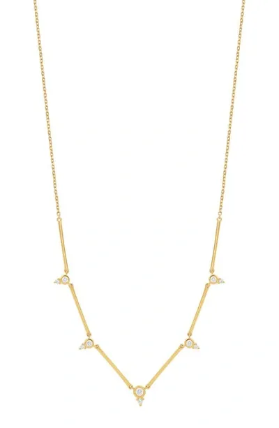 Bony Levy Aviva Diamond Station Necklace In 18k Yellow Gold