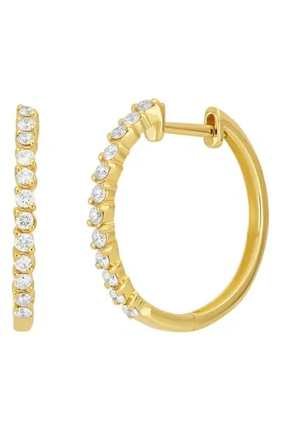 Bony Levy Varda Diamond Hoop Earrings In 18k Yellow Gold