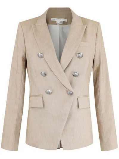 Veronica Beard Miller Dickey Jacket In Khaki Melange